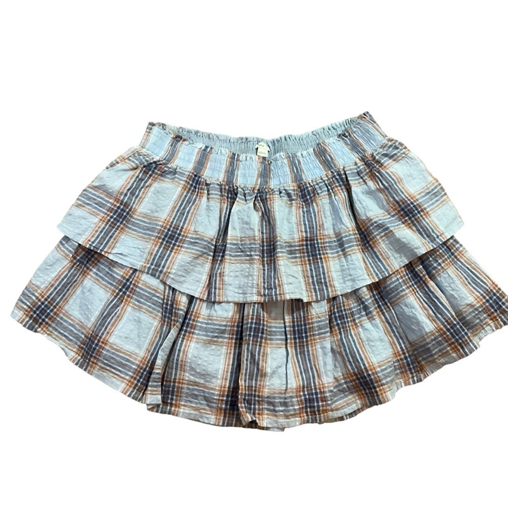 Aerie Pleated Plaid Skirt Size Large